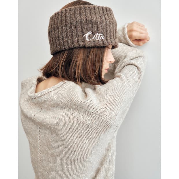 씨타 헤어밴드 Signature Logo Knit Hair Band