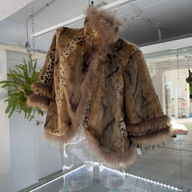 leopard fur jacket