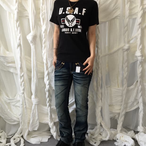 Printing ribbed t shirt