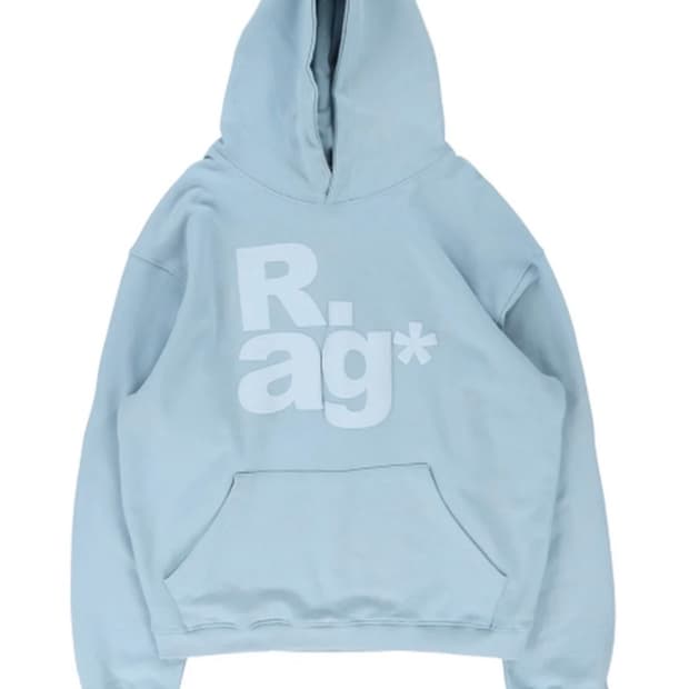TCM rag hoodie sky blue