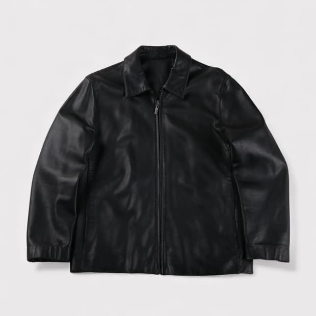 [M] 빈티지 양가죽 블루종 자켓