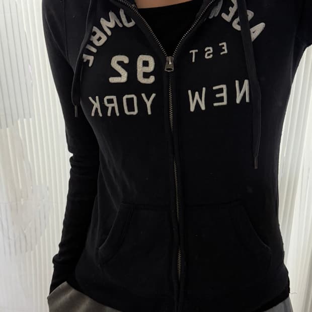 아베크롬비 네이비 후드집업 s