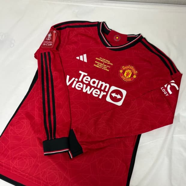 23-24 맨체스터 유나이티드 긴팔  유니폼(브페 fa컵 결승 패치)