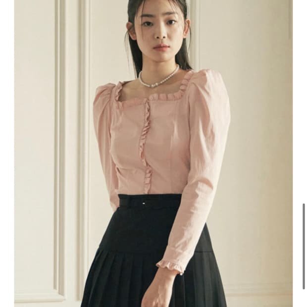 플로움 다프네 블라우스 핑크, 베이지