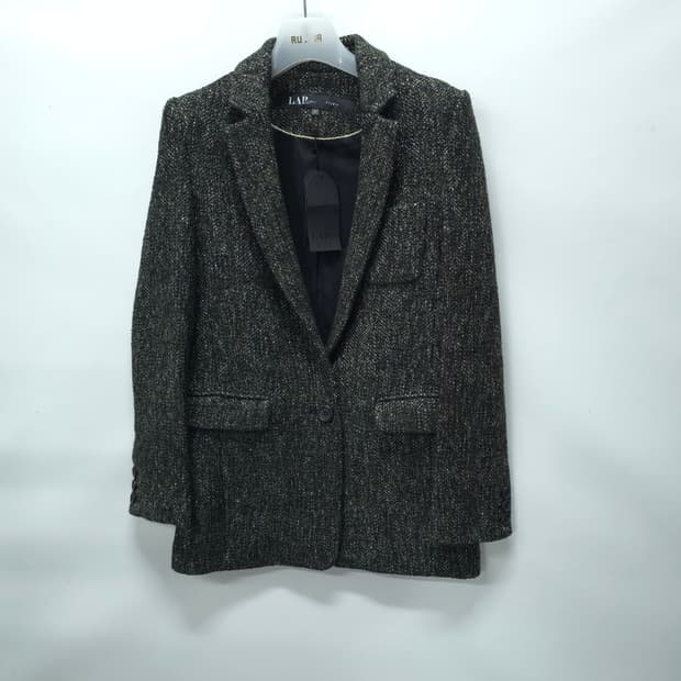 LAP(랩) 새상품 여성 스튜디오 트위드 울 혼방 자켓