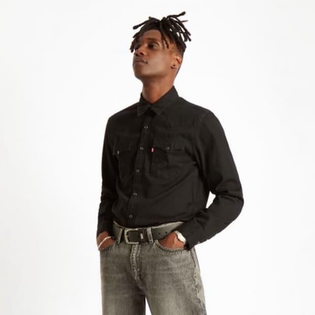 [XL]리바이스 바스토우 웨스턴 셔츠 블랙