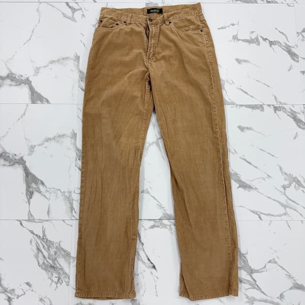 에디바우어 베이지 코듀로이 팬츠