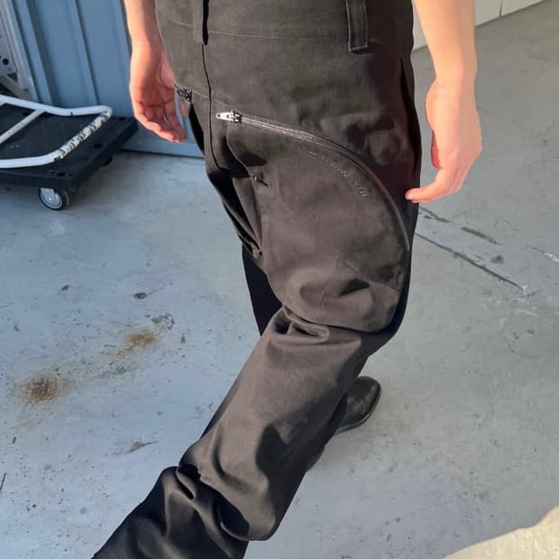 plastic product plant utility pants (블랙)