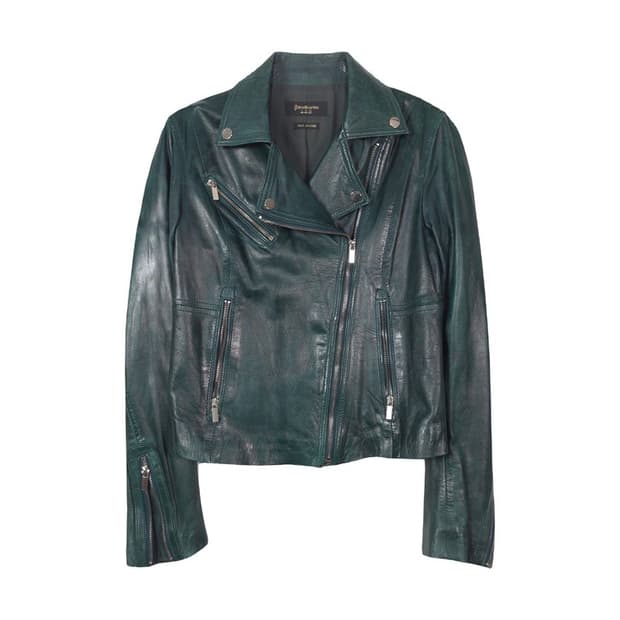 STRADIVARIUS 천연 양가죽 라이더 자켓 S