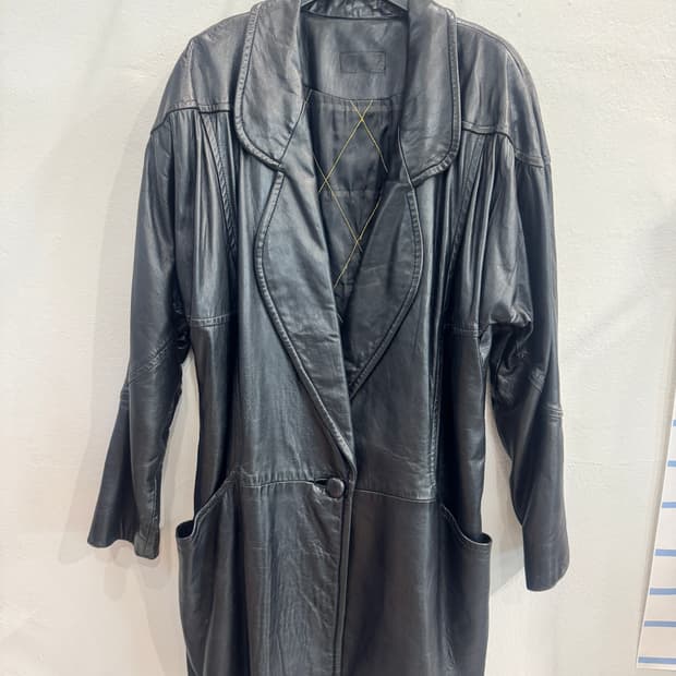 vintage 램스킨 오버핏 하프코프