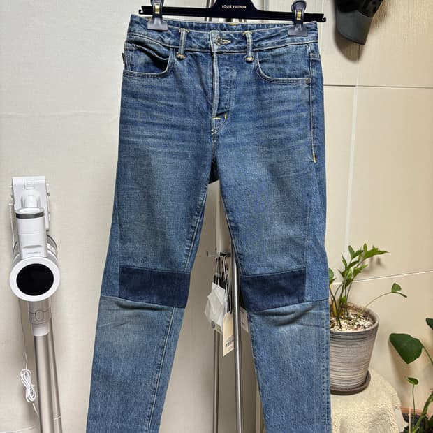 Helmut Lang 데님 패치워크 팬츠 