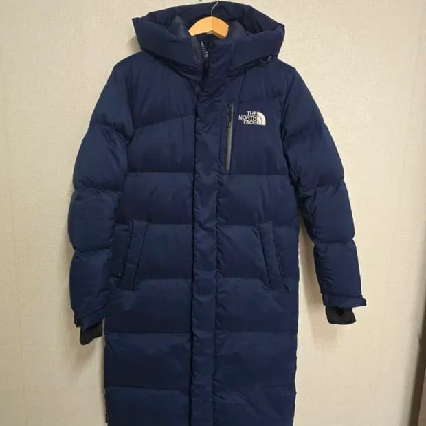 노스페이스 덕다운 롱패딩 네이비 사이즈 90 여자용