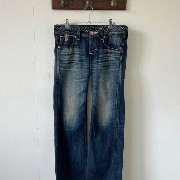 EDWIN 웨스턴 신치백 데님 바지