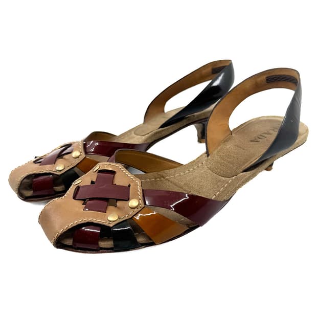 Prada Patent Leather Kitten Heels/ 37