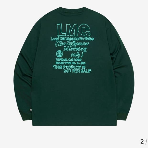 Lmc 롱슬리브 다크 그린
