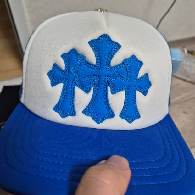 [Os] 크롬하츠 세메터리 메쉬캡 모자 블루 