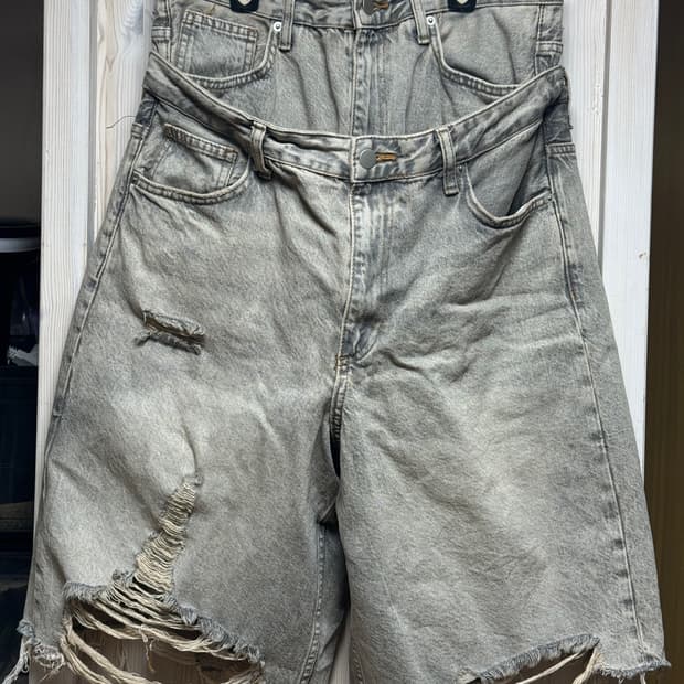 자라 버뮤다 데님 팬츠