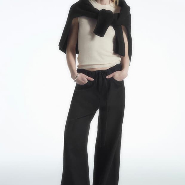 COS 코스 바지 와이드 레그 드로우 스트링 팬츠