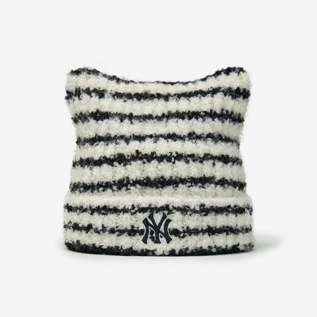 mlb 엠엘비 스트라이프 미야옹 비니 