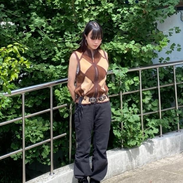 [L] Vintage Nini Lack 일본 빈티지 에스닉 베스트