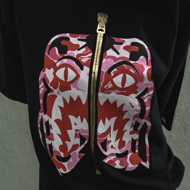 BAPE 카모 타이거 티셔츠