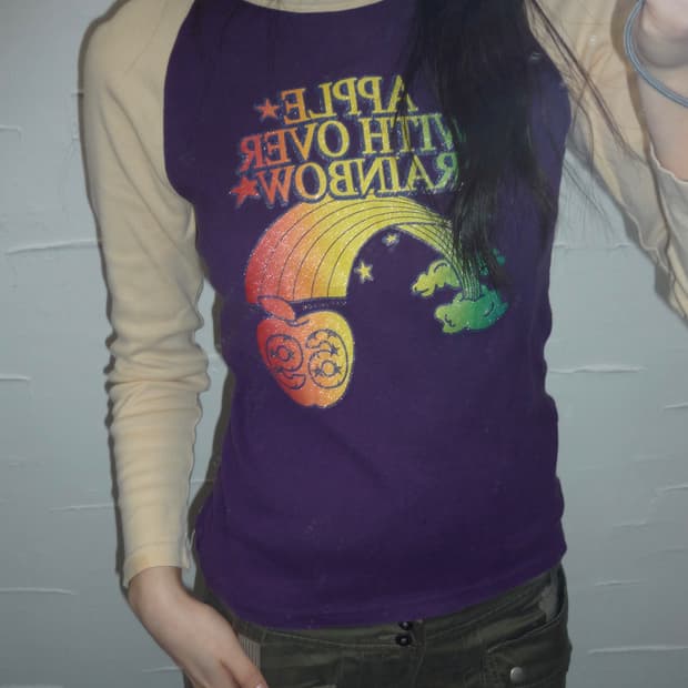 Purple raglan t-shirts