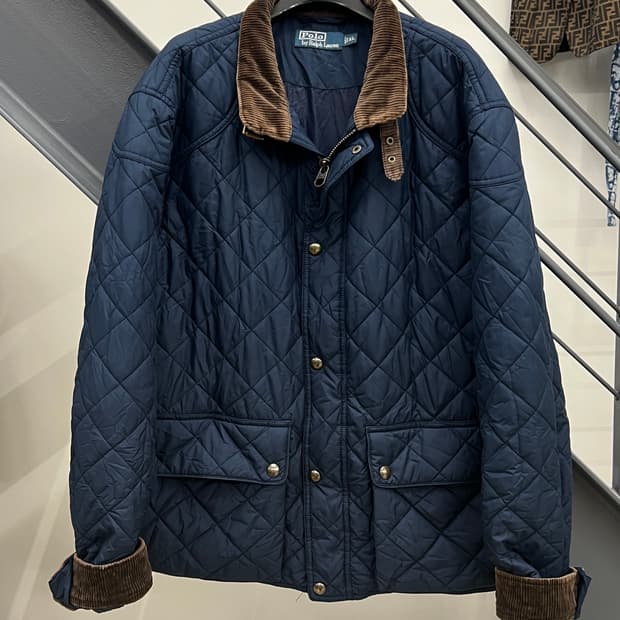 폴로랄프로렌 코듀로이 퀼팅 자켓