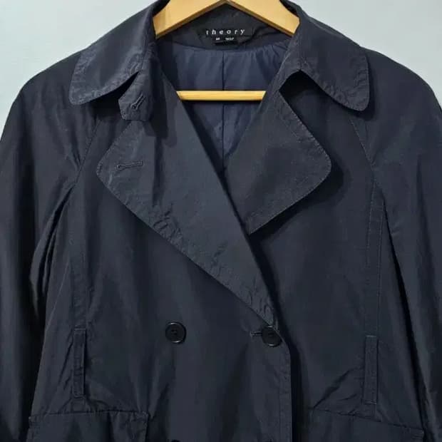 띠어리 네이비 트렌치코트~55