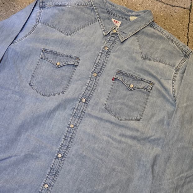 Levis 리바이스 연청긴팔셔츠