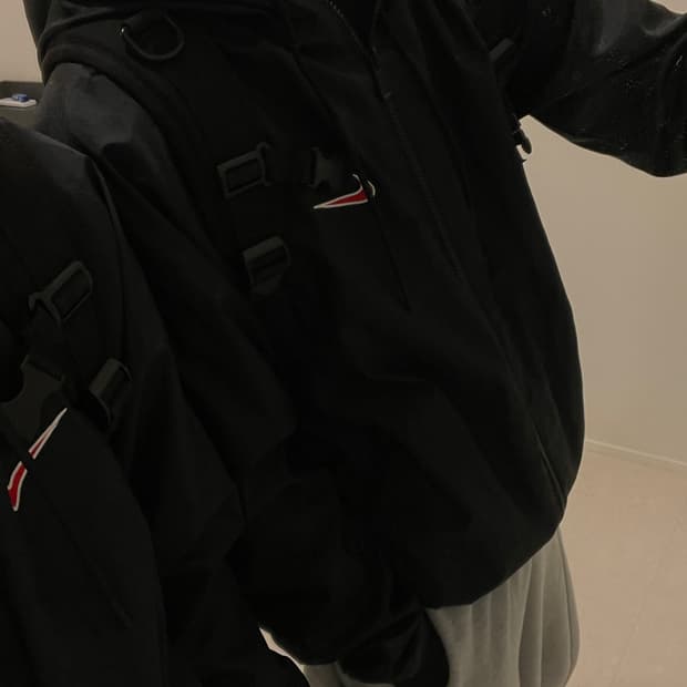 (M)나이키 윈드러너 블랙 자켓 바람막이