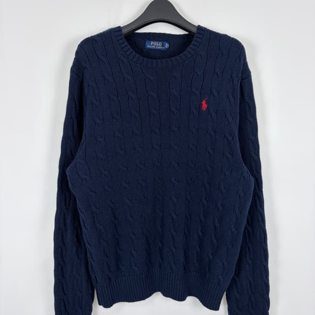 a140) 폴로랄프로렌 포니 케이블 니트