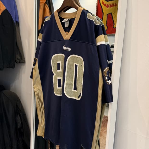 90s Puma 올드 푸마 NFL LA 램스 No.80 풋볼 저지 USA