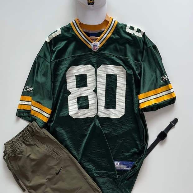 NFL X Reebok Green Bay Packers Driver 져지