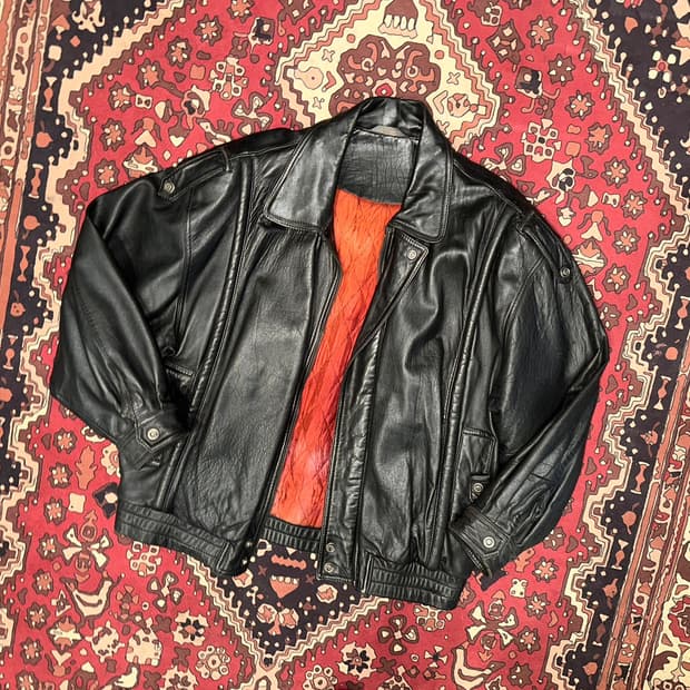 ( XL-2X) 가죽자켓 봄버자켓 레더자켓 워크웨어 아메카지 봄바자켓