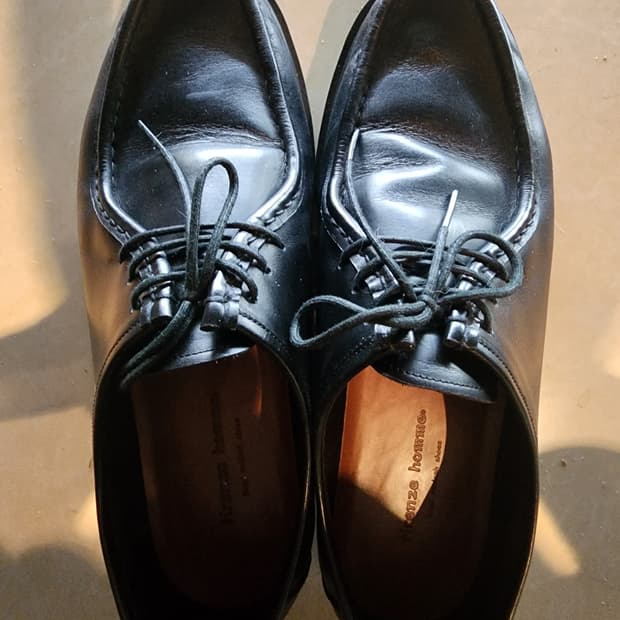 피렌체 아뜨리에 모크 슈즈 팜. (270~275)사이즈 블랙 구두 단화