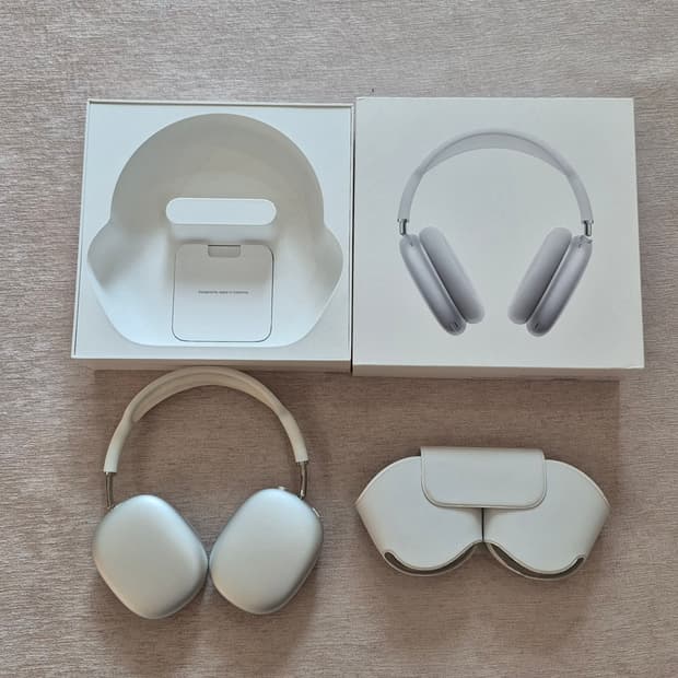 애플 에어팟 맥스 실버 풀박스 (sss급