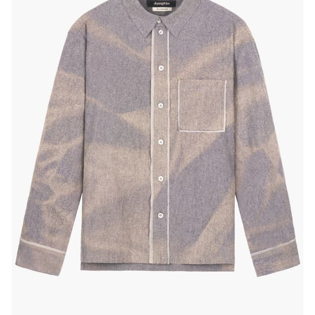 Sun-Bleached Detachable Collar Shirt