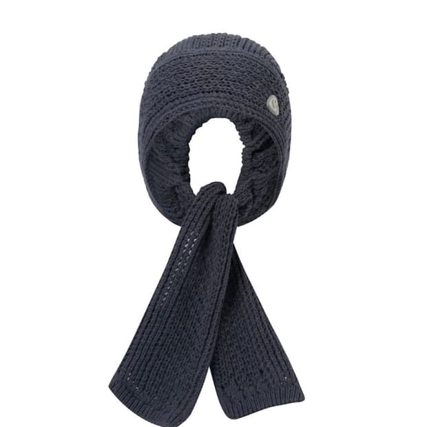 coyseio scarf hat charcoal