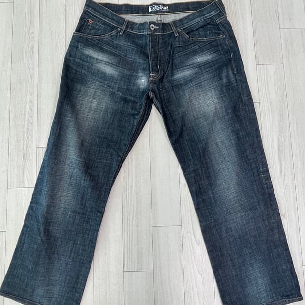 허드슨 다크블루 워싱 데님 40인치 (Made in USA)