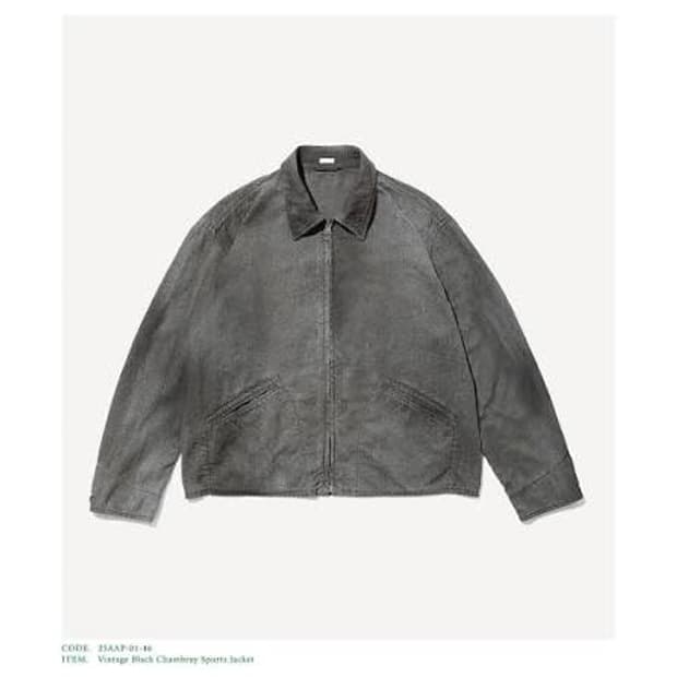 아프레쎄 25AW black chambray 스포츠자켓 3사 새상품