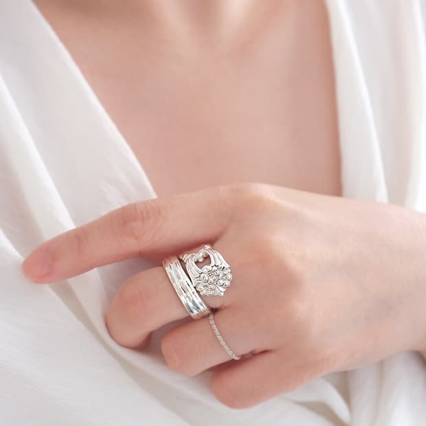 1940s 빈티지 커트러리 빈티지반지 빈티지스푼링 101681