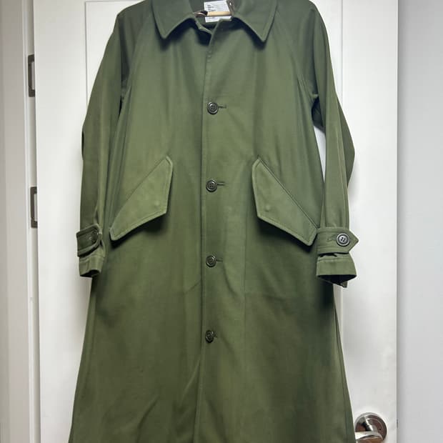 일본브랜드 Jean Neret 카키색 트렌치 코트