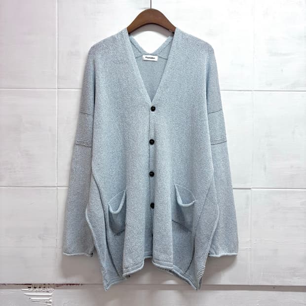 Plantation by IsseyMiyake 페일블루 네트 가디건