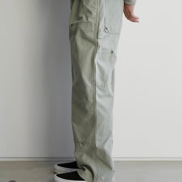 카키스 워시드 카펜터 팬츠 그레이 L