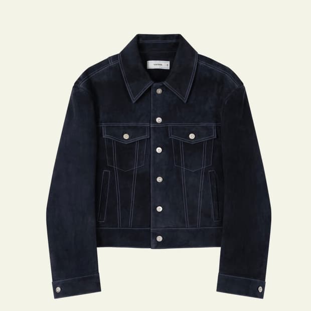 웨이비니스 스틸 크롭 스웨이드 트러커 진네이비1