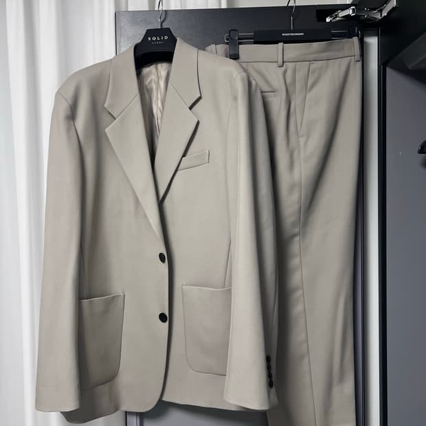 솔리드옴므 셋업수트정장 베이지 52