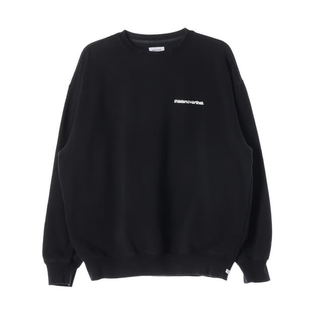 디스이즈네버댓 블랙 백로고 맨투맨 XL