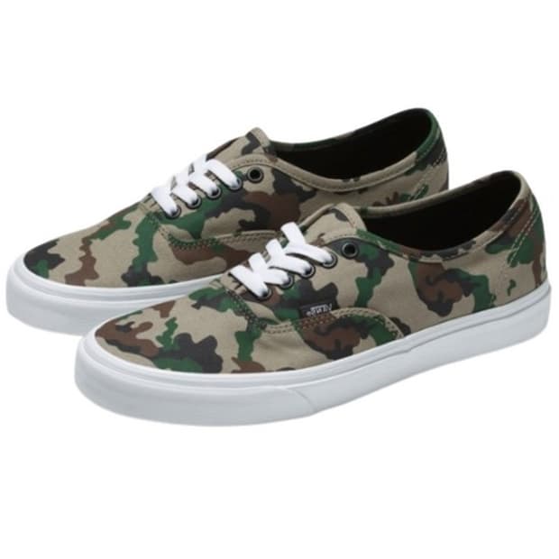 반스 어센틱 카모 올리브