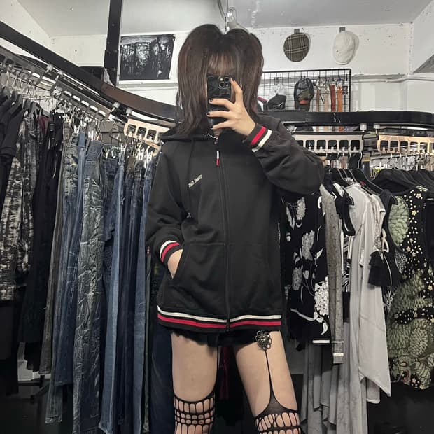 타미 진스 후드집업