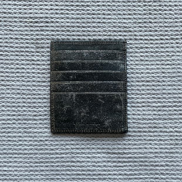 릭오웬스 크랙 레더 카드 지갑